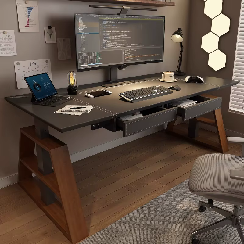 Ensemble d'étagères de bureau esthétiques, ergonomique, classique, moderne, Design d'angle Simple, meubles d'étude Mesa Escritorio