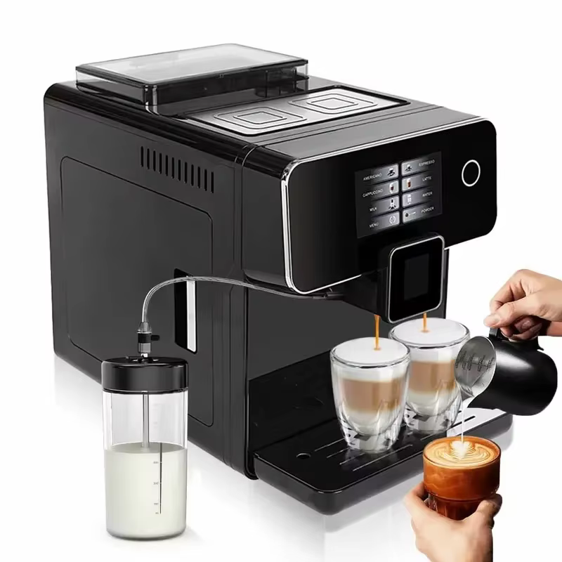 pour. Machine à café expresso italienne, commerciale, intelligente, entièrement automatique, écran tactile numérique, design universel, nouvelle conception, pour la maison