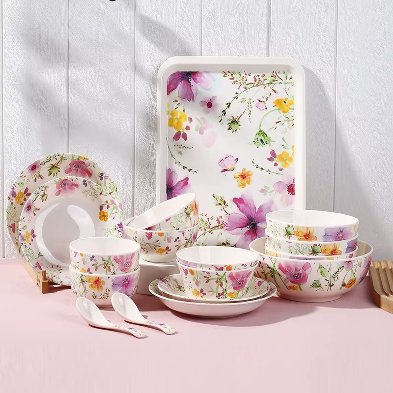 Ensemble de vaisselle en mélamine