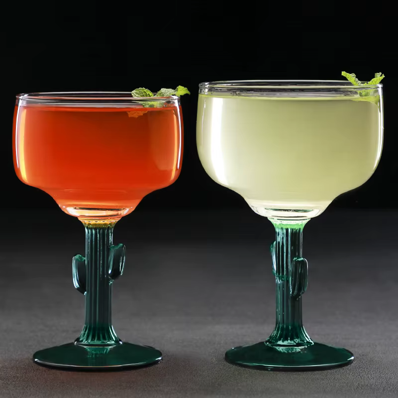 2025 Bar nouvelle créativité Cactus Design Margeritas Mojitos verre à Cocktail Martini tasse fête mariage crème glacée