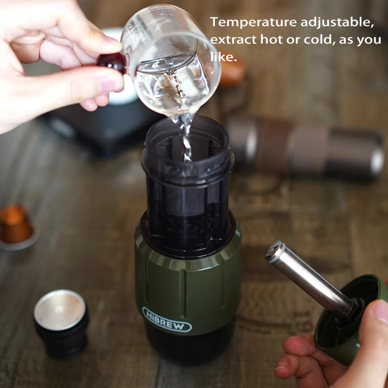 HiBREW 2 en 1 Machine à café Portable eau chaude/froide