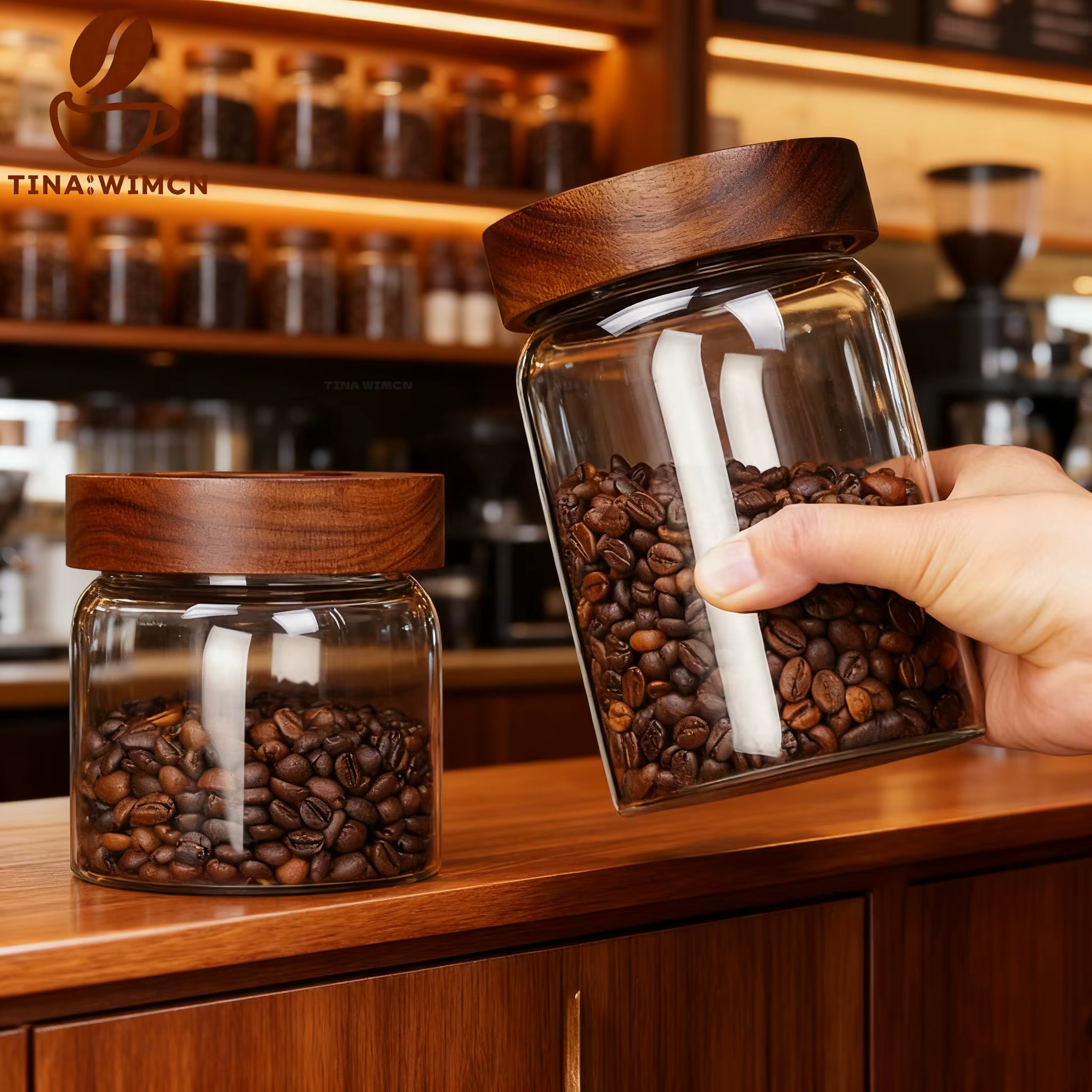 TINA WIMCN – récipient de stockage de grains de café