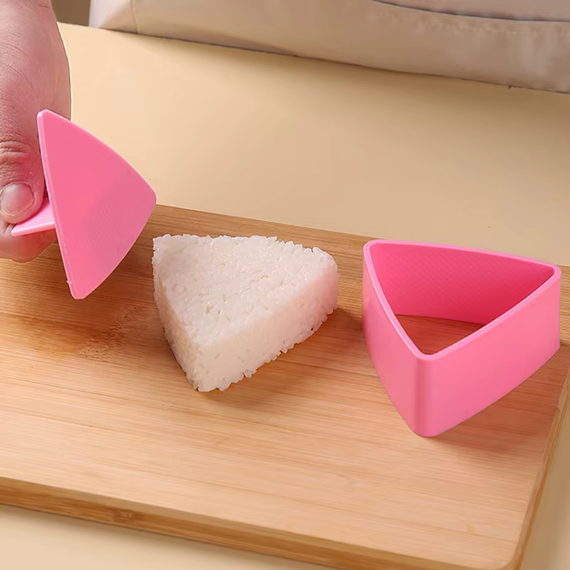 Moule Onigiri – Kit de fabrication de boules de riz Bento japonais antiadhésif pour le déjeuner des enfants