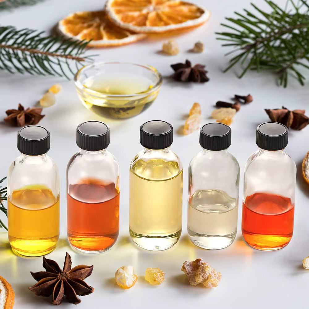 Bouteilles en verre modernes avec couvercles