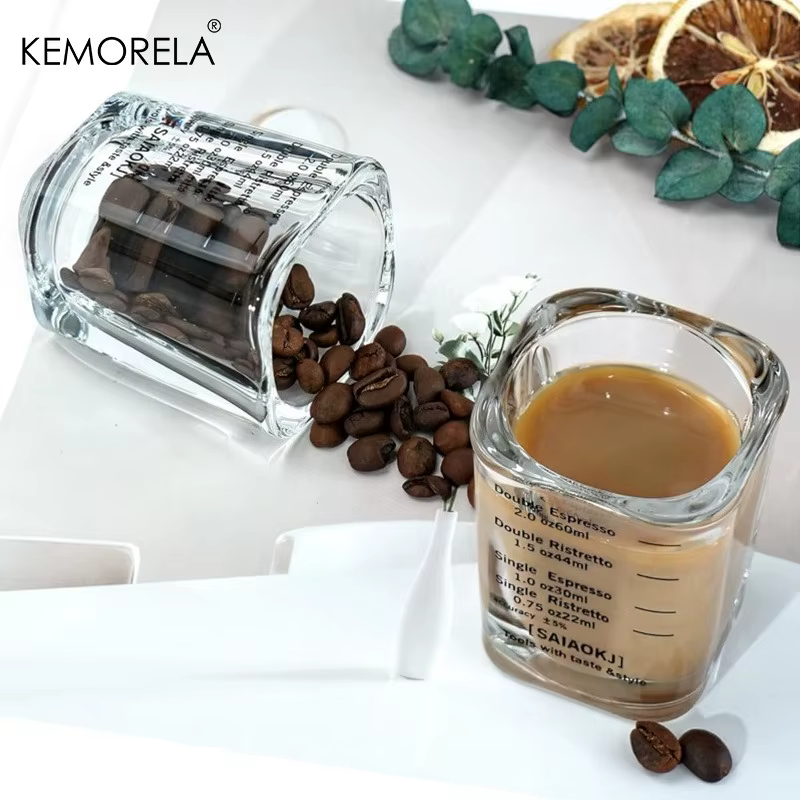 Tasses à mesurer en verre pour café expresso