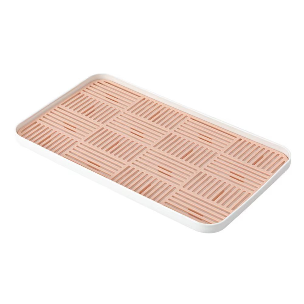 Égouttoir à vaisselle détachable à double couche avec grille de drainage