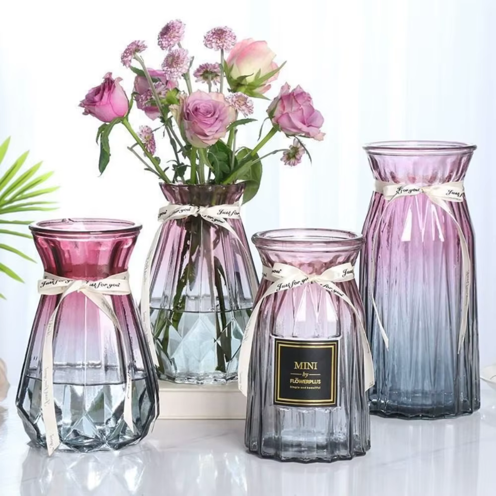 Vase en verre Transparent nordique