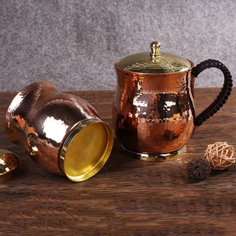 Tasse à café en cuivre Vintage
