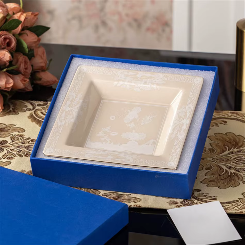 Assiette à soupe ronde en céramique de la série orientale haut de gamme