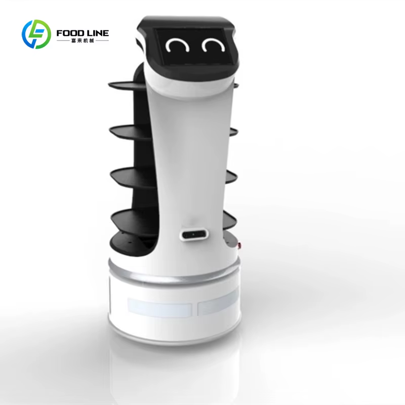 Robot de livraison alimentaire commercial intelligent personnalisé avec système d'évitement d'obstacles pour restaurants, hôtels, cafés, services de traiteur et lieux de réception