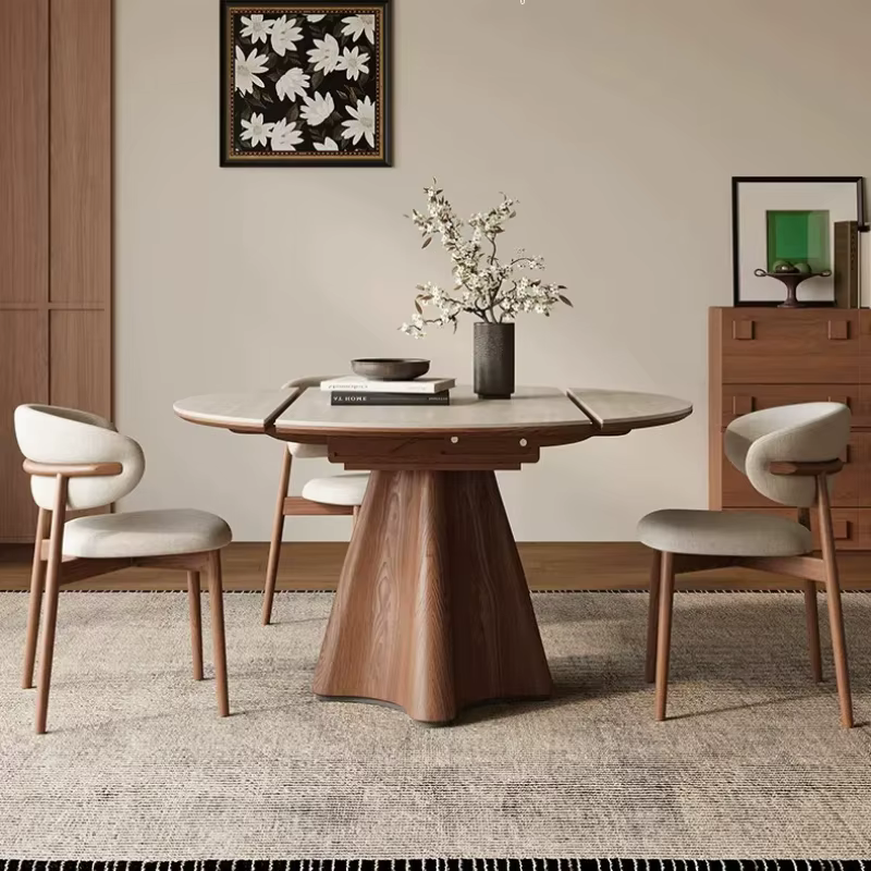 Table à manger extensible en bois