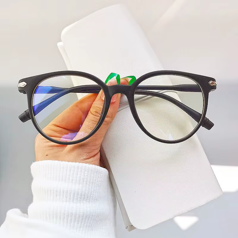 Lunettes d'ordinateur transparentes, monture ronde pour femmes et hommes, lunettes de blocage, lunettes optiques, 2024