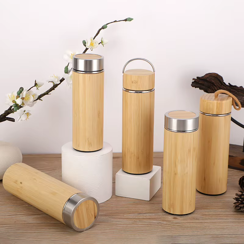 Thermos en bambou personnalisé