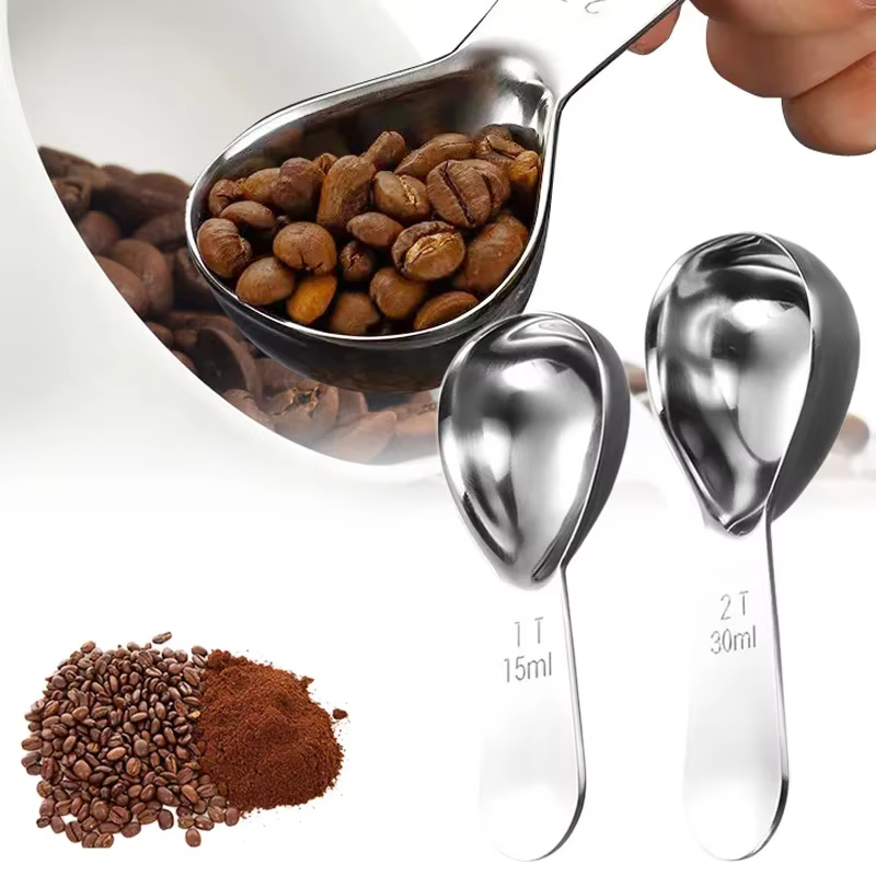Cuillère à café, cuillère à café mesurant en acier inoxydable 304