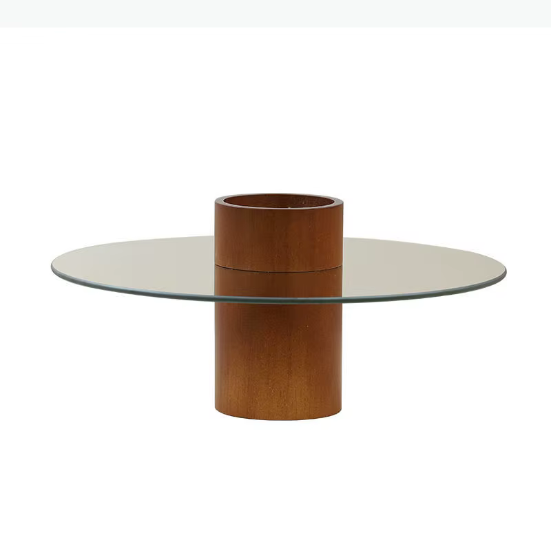 Plateau à gâteau en bois massif et verre, assiette à dessert sur pied, assiettes à pâtisserie, support à gâteau, assiette à fruits, plat à dim sum, assiette à pain, bol à snacks