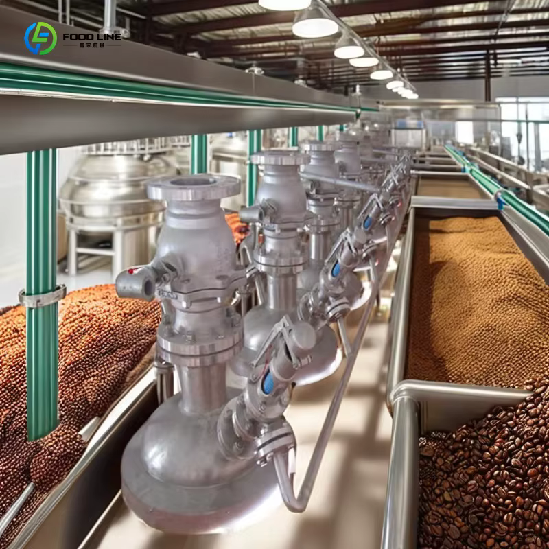 Ligne de production de poudre de café instantané automatique à grande capacité personnalisée, état neuf, haute efficacité, stable
