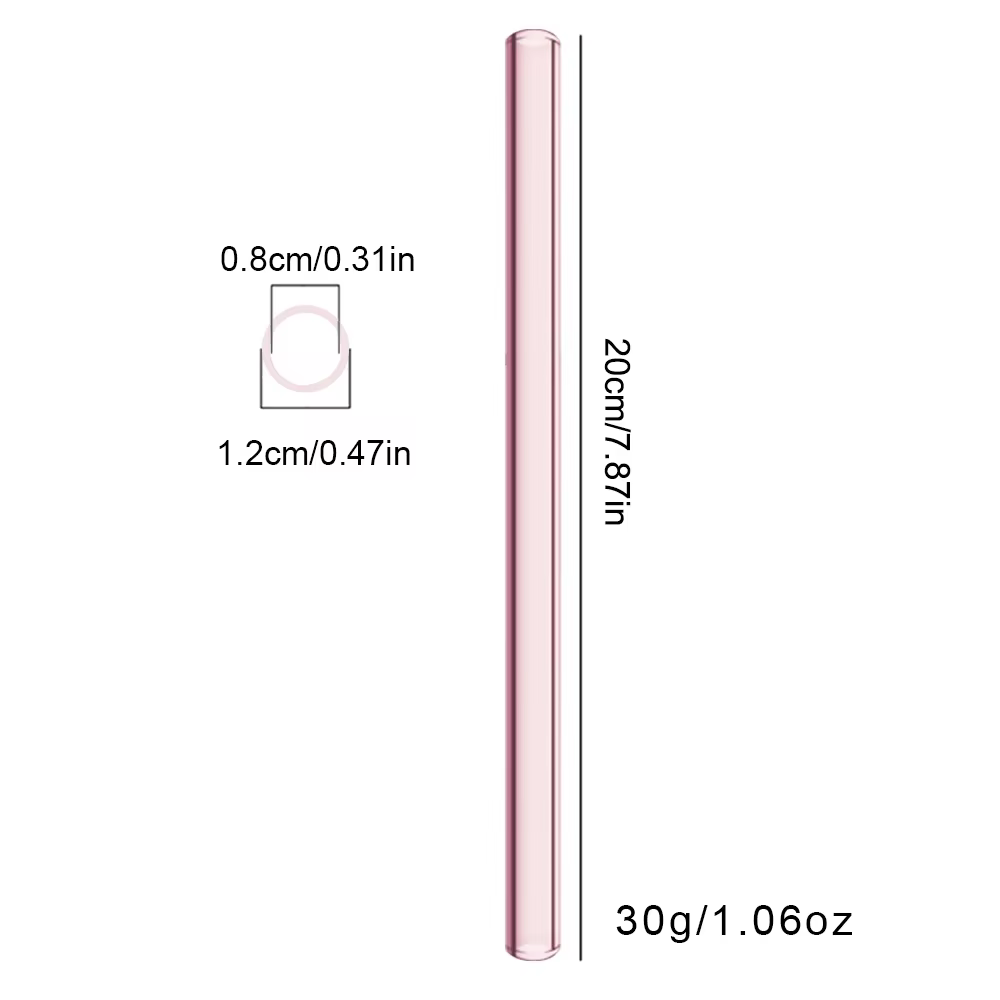 Pailles en verre à haute teneur en borosilicate