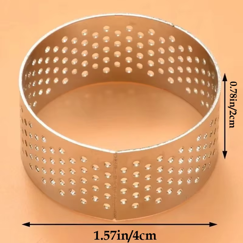 Moule à Tarte en Acier Inoxydable 304 de 4cm