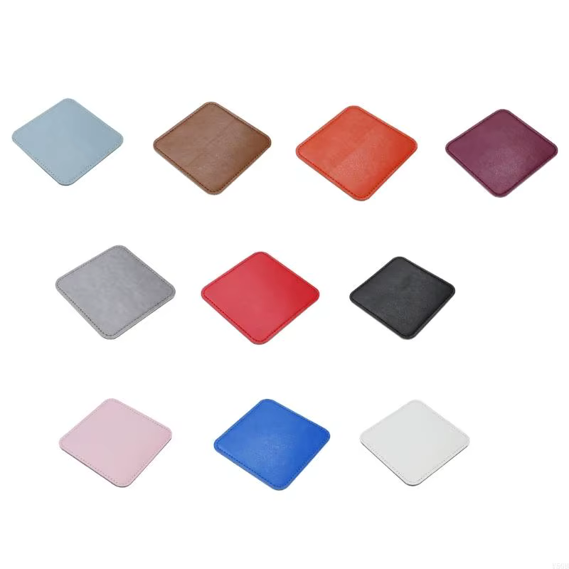 Sous-verres carrés en PU résistant à chaleur