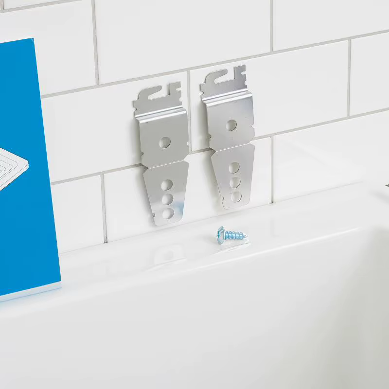 Kit de support sous évier pour lave-vaisselle, 2 pièces, 8269145, avec 2 vis, fixation sécurisée pour réparation de lave-vaisselle domestique