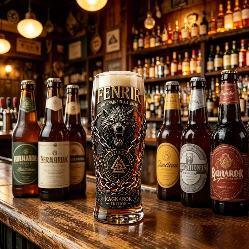 Verre à bière Fenrir Wolf Viking