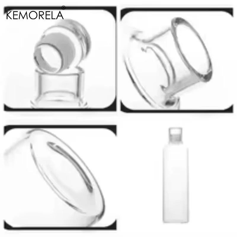 Bouteille d'eau en verre 300/500/750/1000 ml avec couvercle anti-fuite