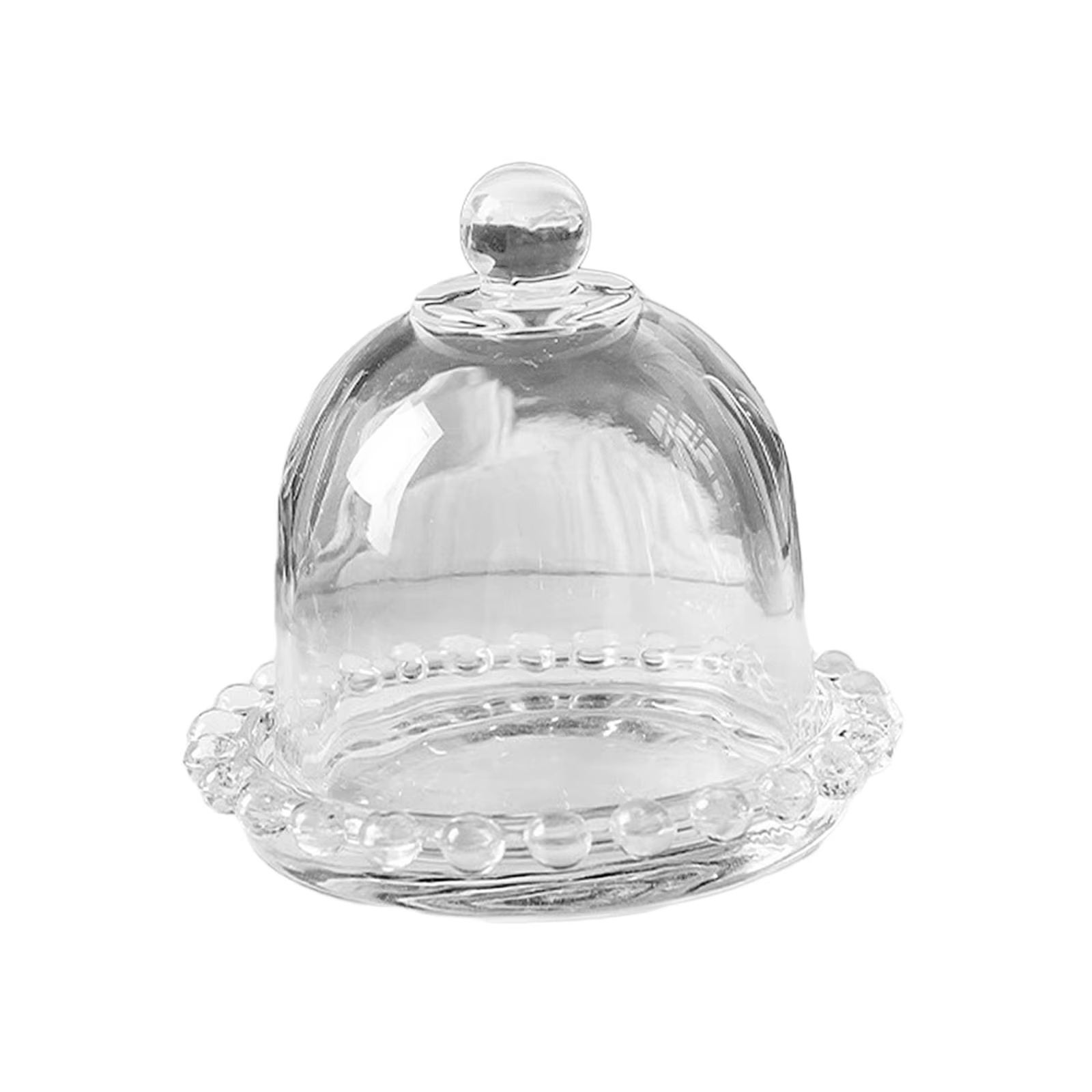 Dôme à Dessert en verre avec Base