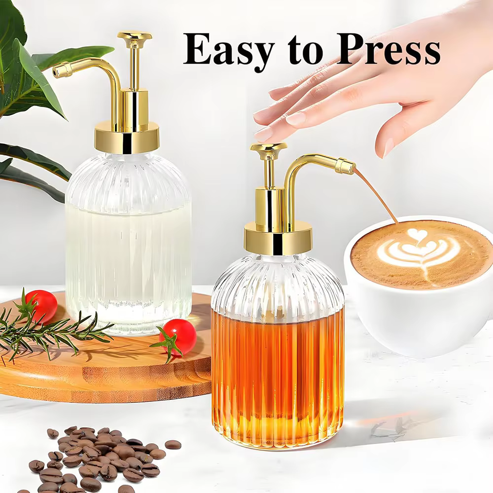 Distributeur de sirop en verre 10oz