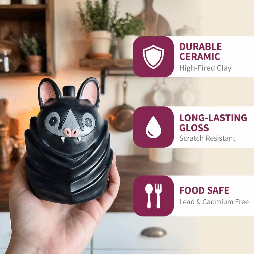 Tasse à café originale en forme de chauve-souris inversée