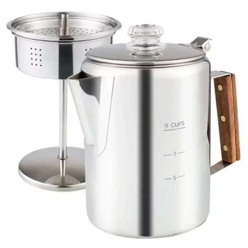 Percolateur à café en acier inoxydable