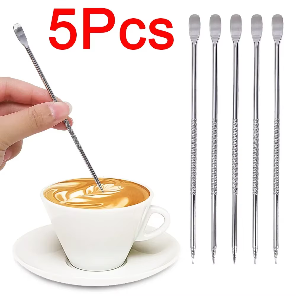 Stylo d'art de café en acier inoxydable