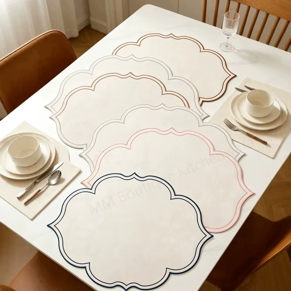 Set de table personnalisé avec broderie