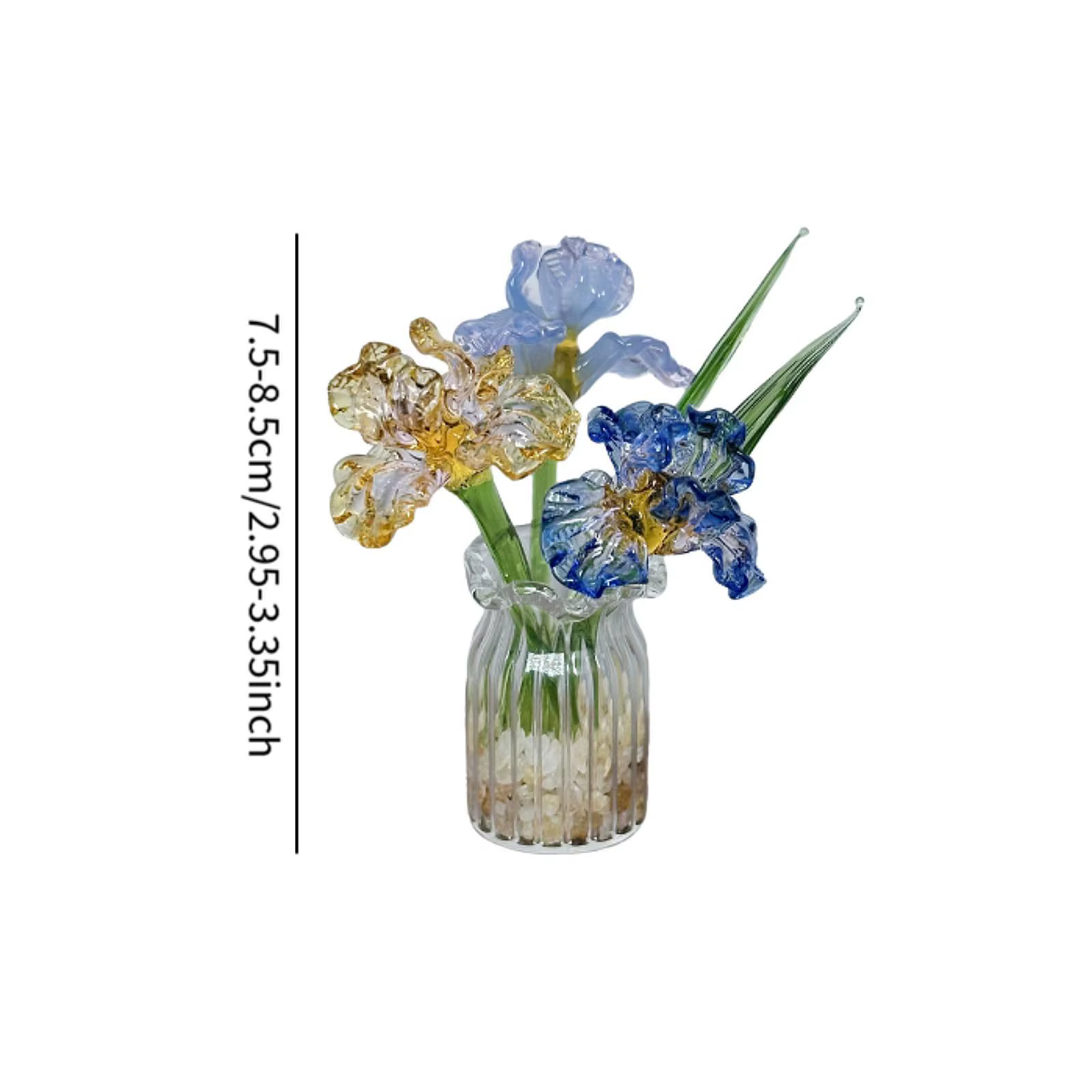 Vase en verre, décoration élégante