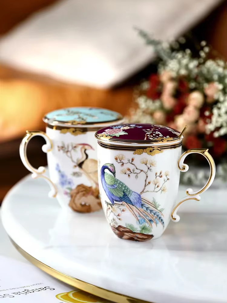 Tasse à café en porcelaine de style chinois