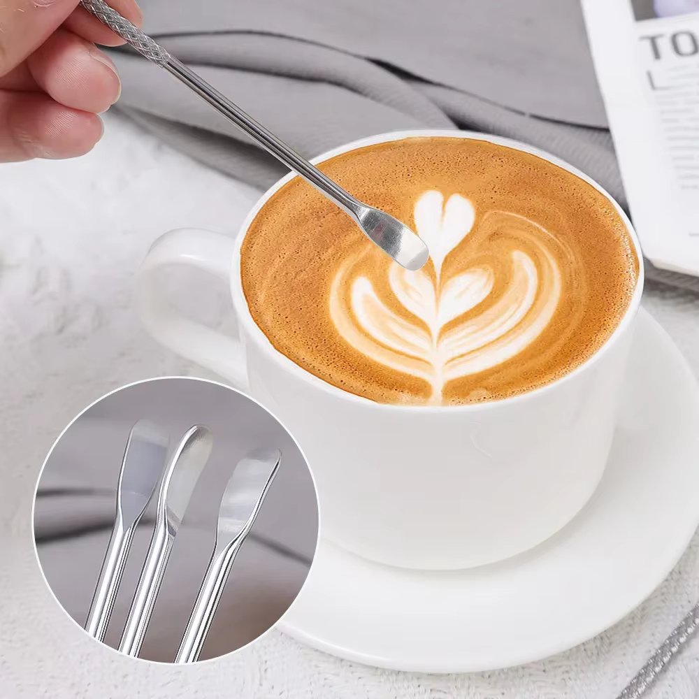 Stylo d'art de café en acier inoxydable