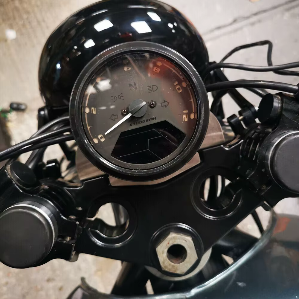 Support de compteur de vitesse pour BMW K100 K75 K 100 Cafe Racer, Base brossée noire, revêtement en poudre, Modification en acier inoxydable pour moto