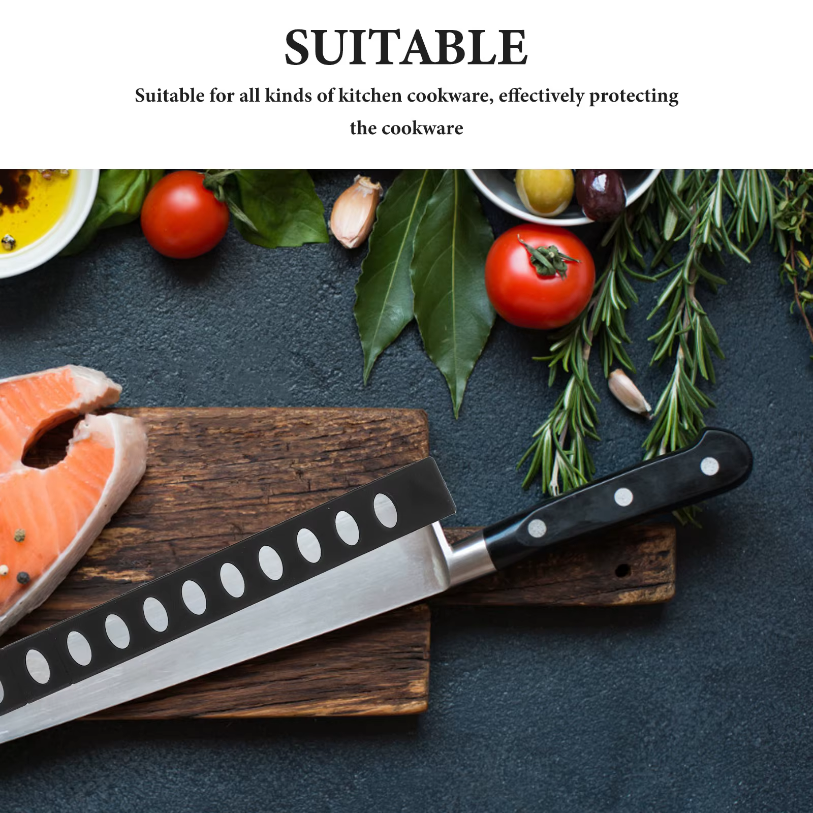 20 Protège-lames en plastique pour couteaux de cuisine – Conception polyvalente pour un rangement sûr et durable – Idéal pour les étudiants en culinaire