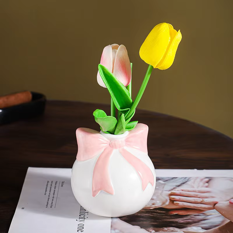 Vase en céramique pour costume de réception de mariage pour pièce maîtresse d'herbe de Pampa
