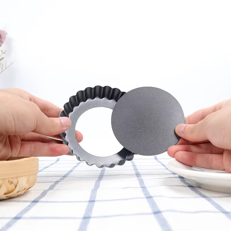 Plateau de cuisson rond à fond ample amovible