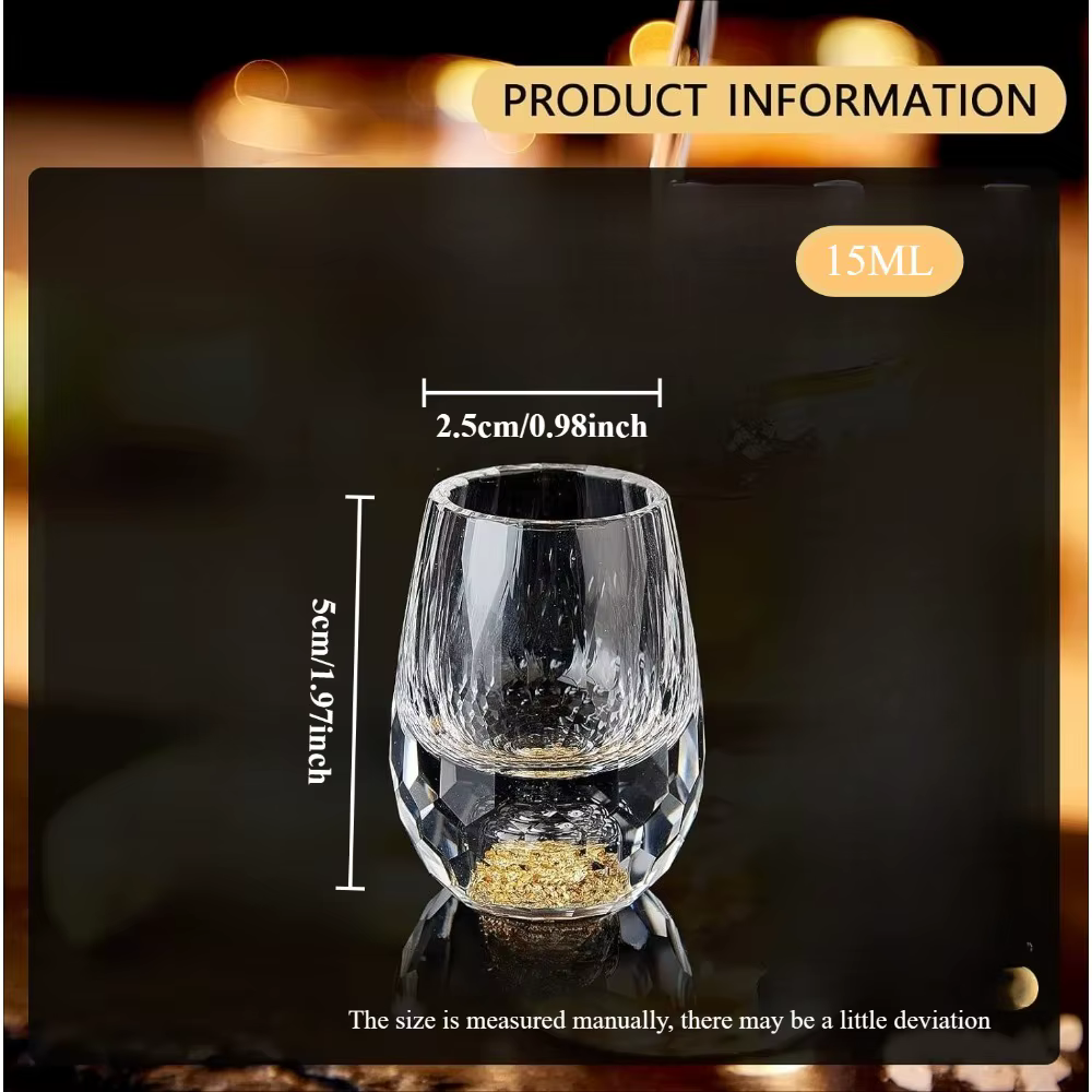 Ensemble de verres à vin en cristal de 15ML