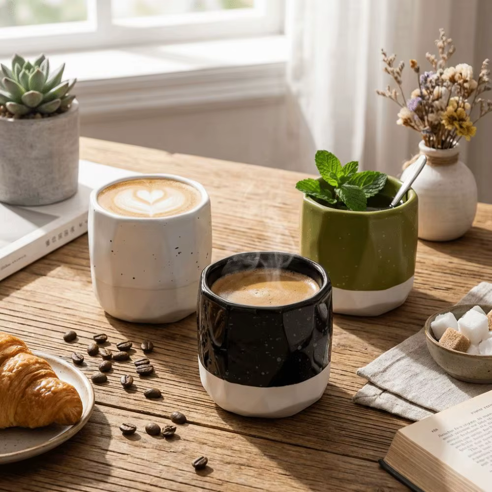 Tasse à café vintage en céramique