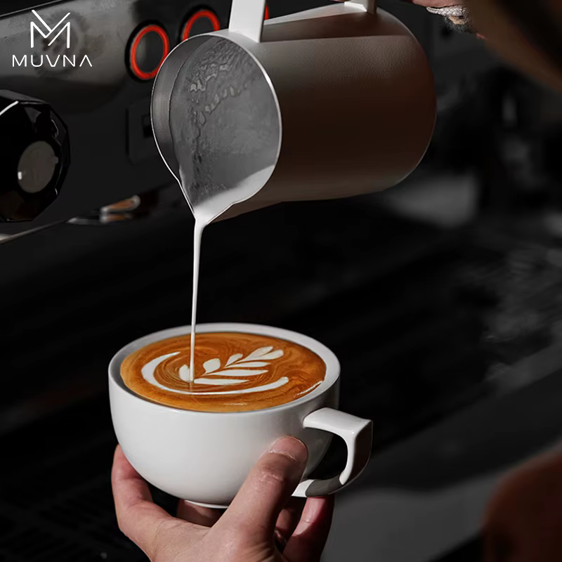 Ensemble de tasses à café en céramique MUVNA 280 ml avec soucoupe