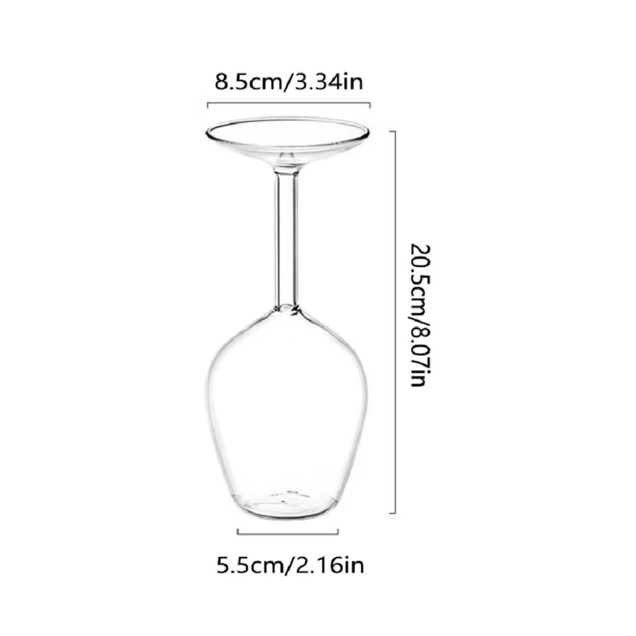 Verre à vin à l'envers pour scotch
