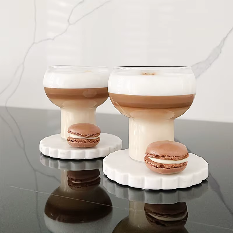 Verre à Café Latte avec Boule à Bulles