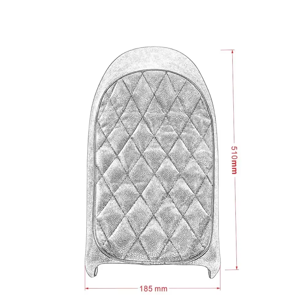 Selle de bosse vintage personnalisée pour moto, siège plat rétro pour Suzuki, Yamaha, Kawasaki, CB650, Z650, SR250, 73Inboulon Seat