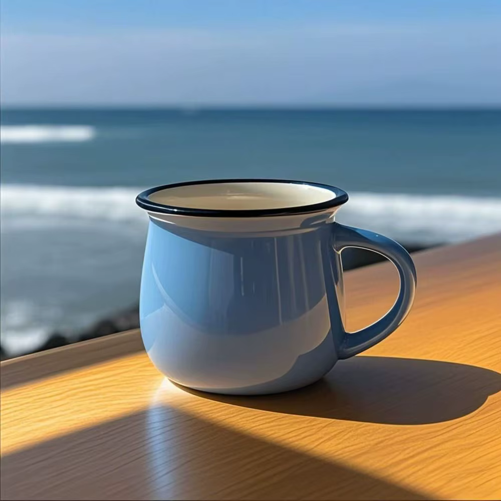 Tasse à lait en céramique nordique mignonne