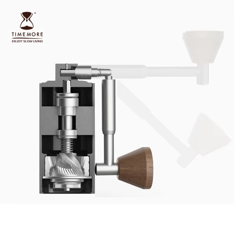 TIMEMORE CHESTNUT NANO 10 cm Mini moulin à café manuel portable en acier inoxydable CNC bavure opération manuelle