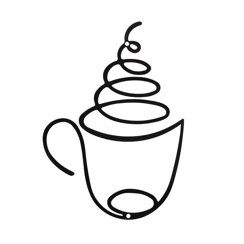 Ensemble de 3 décorations murales créatives pour café