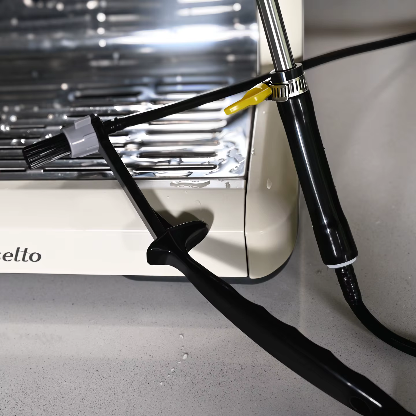 Brosse de nettoyage à la vapeur pour café