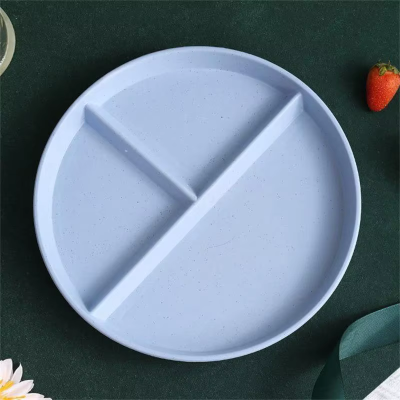 Assiettes rondes réutilisables pour adultes